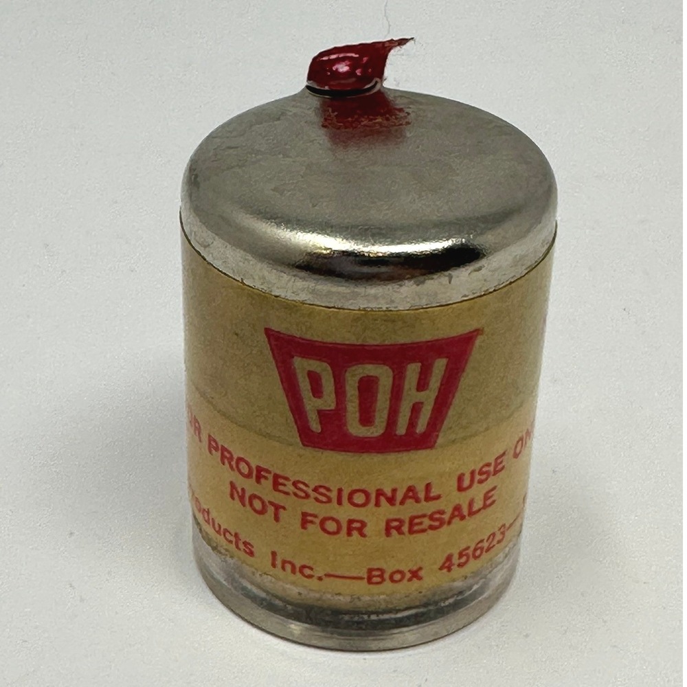 Vintage POH Dental Floss Dispenser 100 Yds Unwaxed Tulsa OK Collectible A2